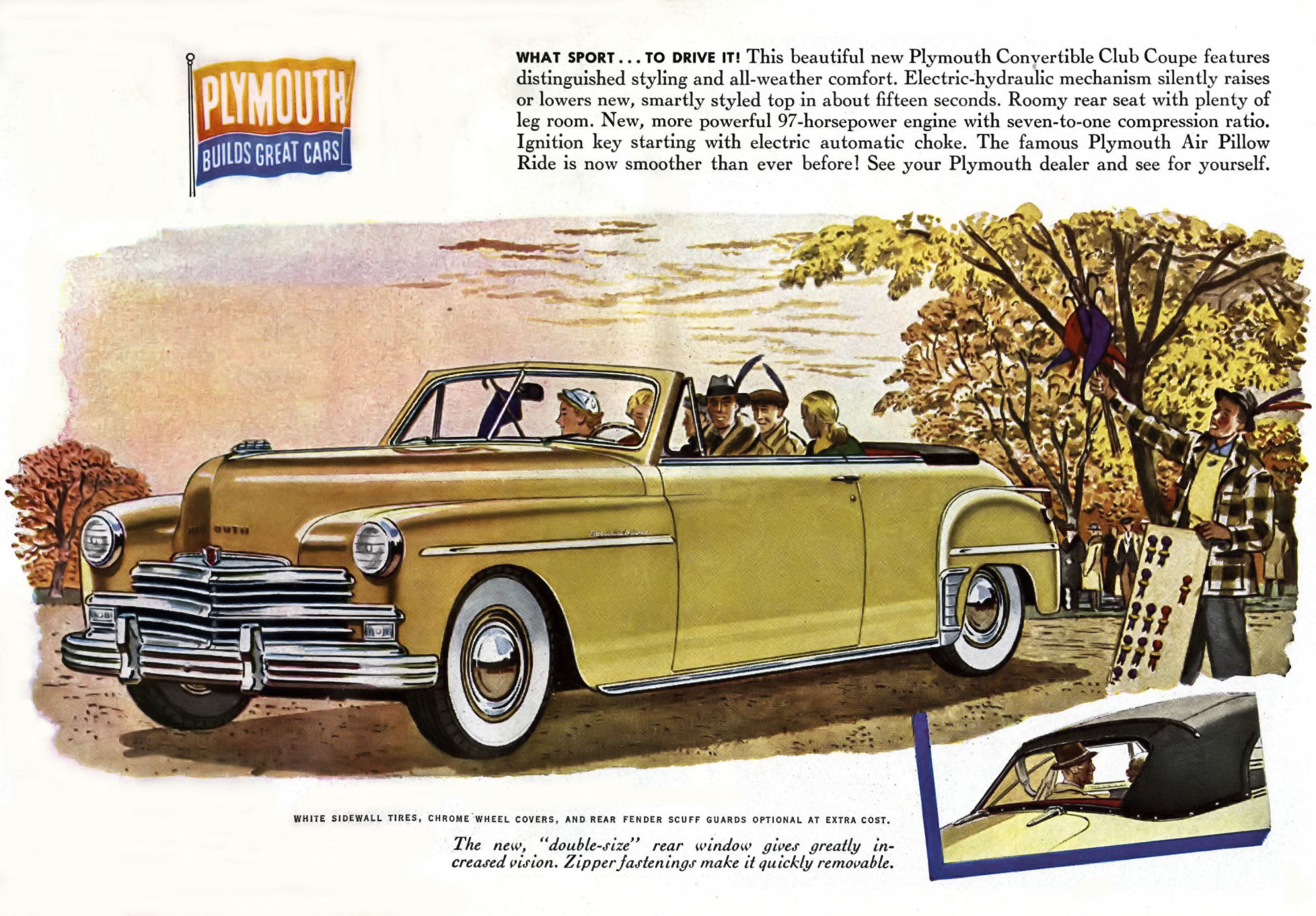 1949 Plymouth Auto Advertising